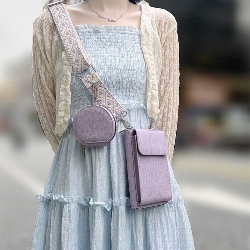 Women Small Crossbody Cell Phone Purse with Detachable Coin Case