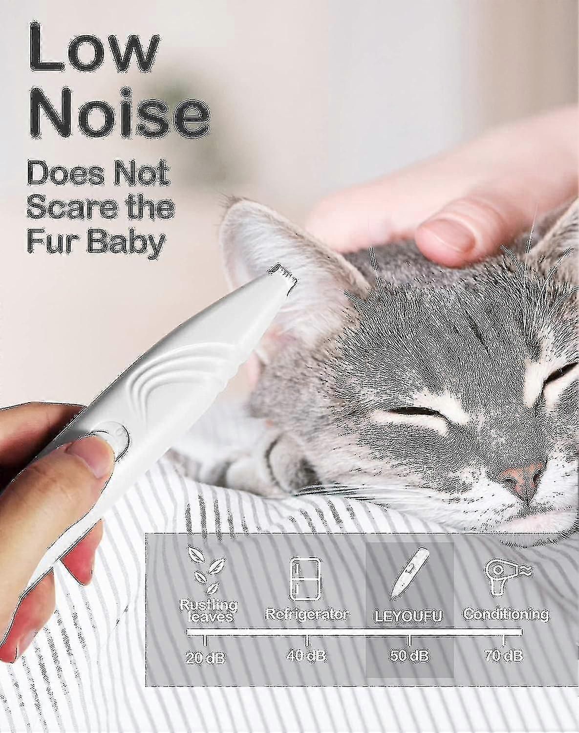 Cordless Dog Paw Trimmer With Quiet Motor and Rechargeable Design