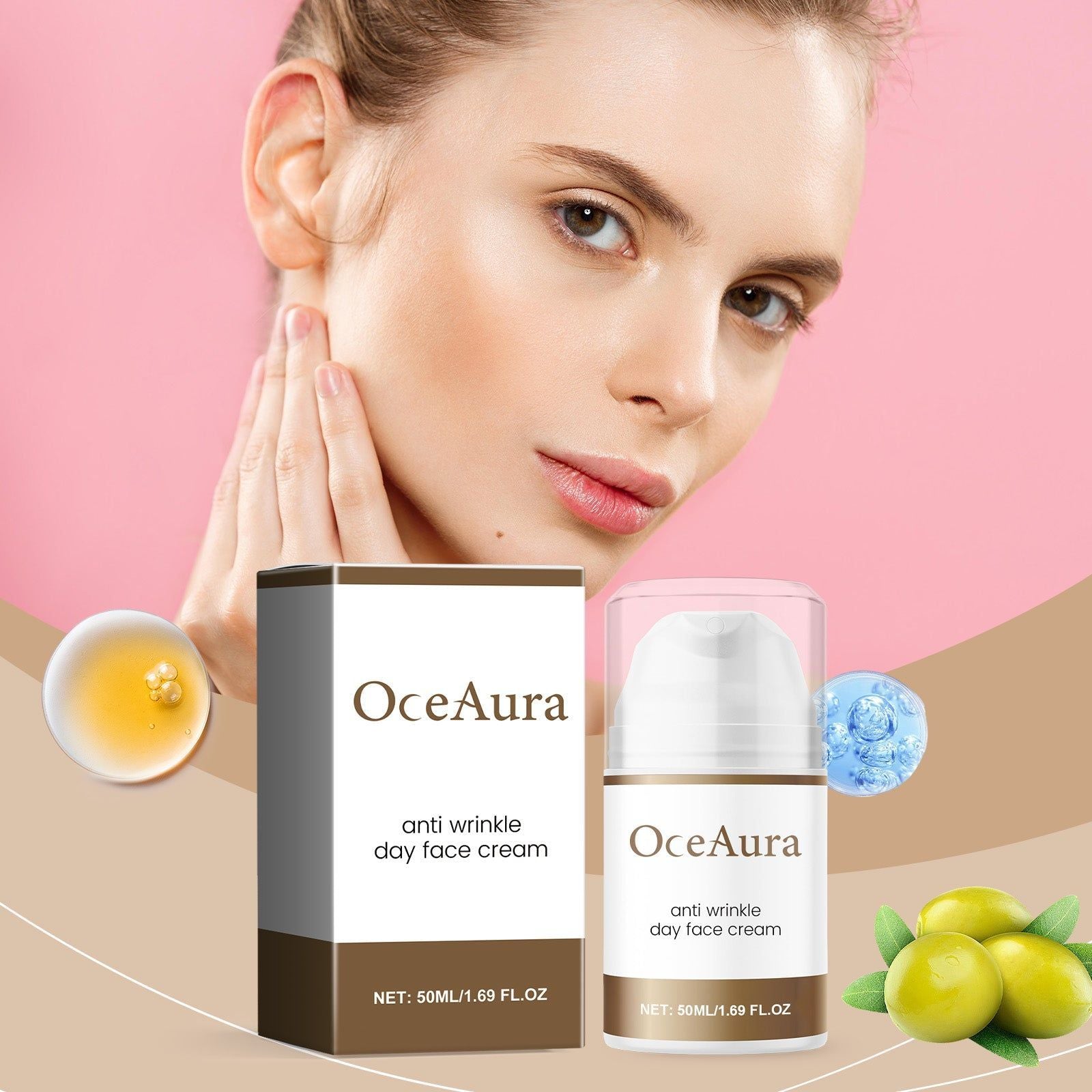 Collagen Facial Care Cream, Anti-Aging Moisturizer, Hydrating, Youthful Glow ,50ml