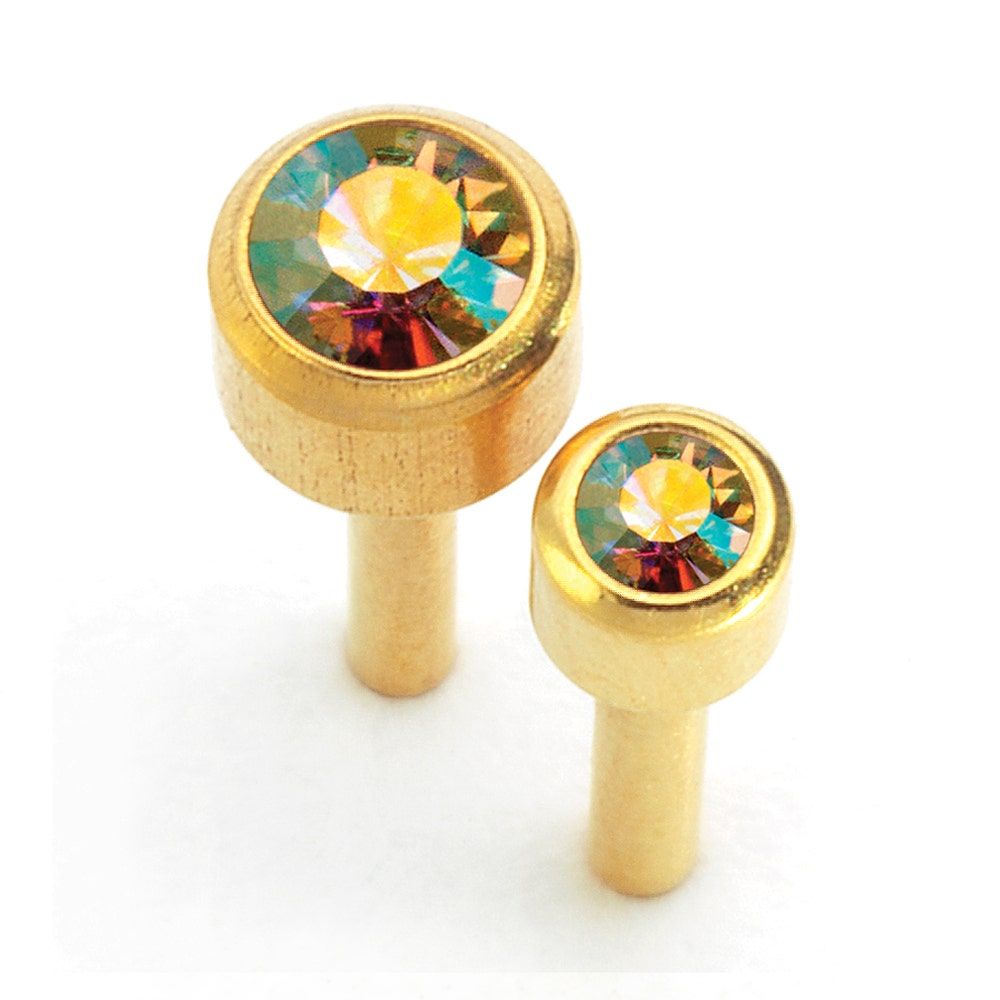 Caflon Singles Birthstone, Crystal Gold Plated Earring
