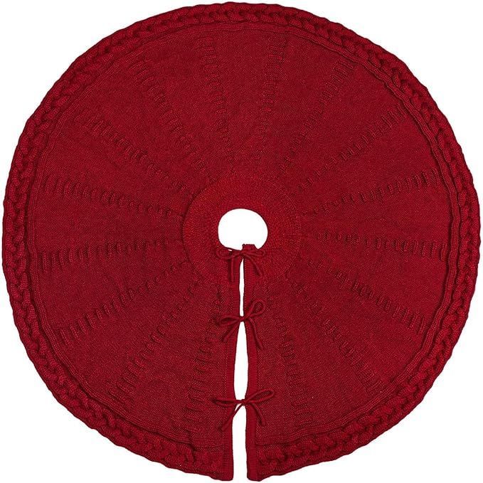 Christmas Tree Skirt Xmas Tree Plush Tree Mat for Holiday Home Decoration
