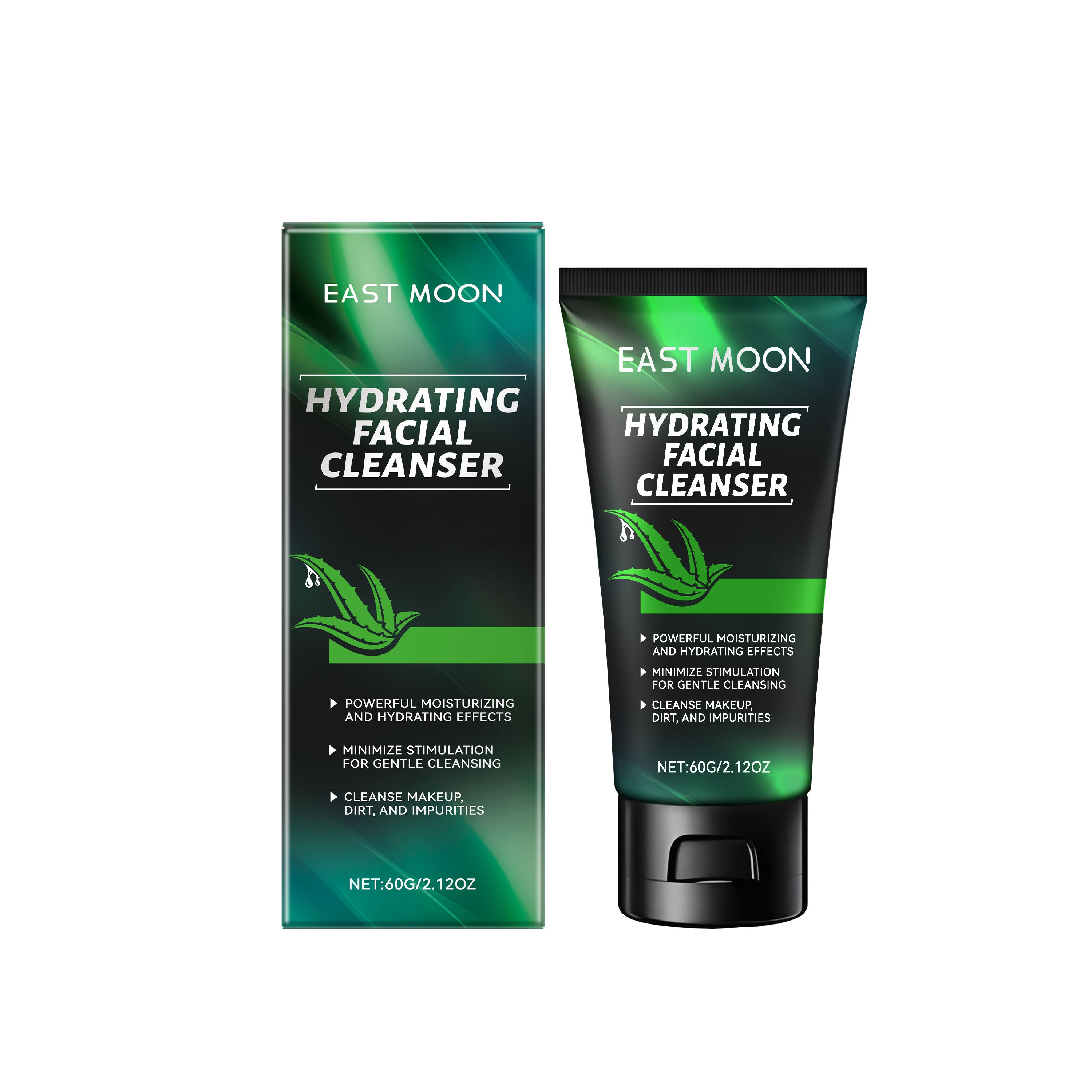 Deep Moisture Facial Cleanser, Hydrating, Gentle, Refreshing, Non-Tightening ,60g
