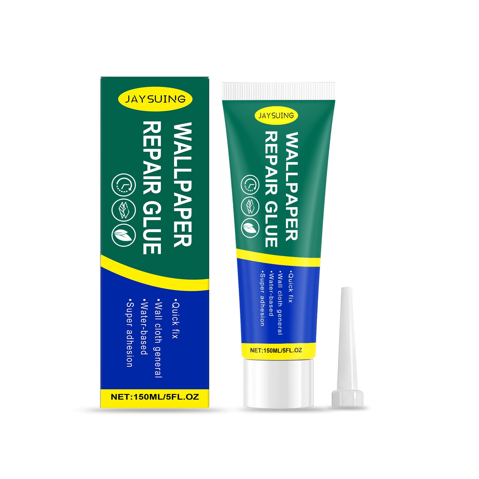 Instant Wallpaper Repair Glue, Long-Lasting, Easy to Use, Universal for Paper and Fabric ,150ml