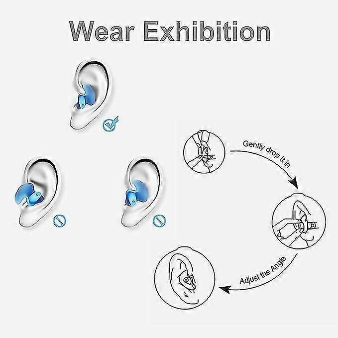 3 Pairs Kids Silicone Swimming Ear Plugs Waterproof Design