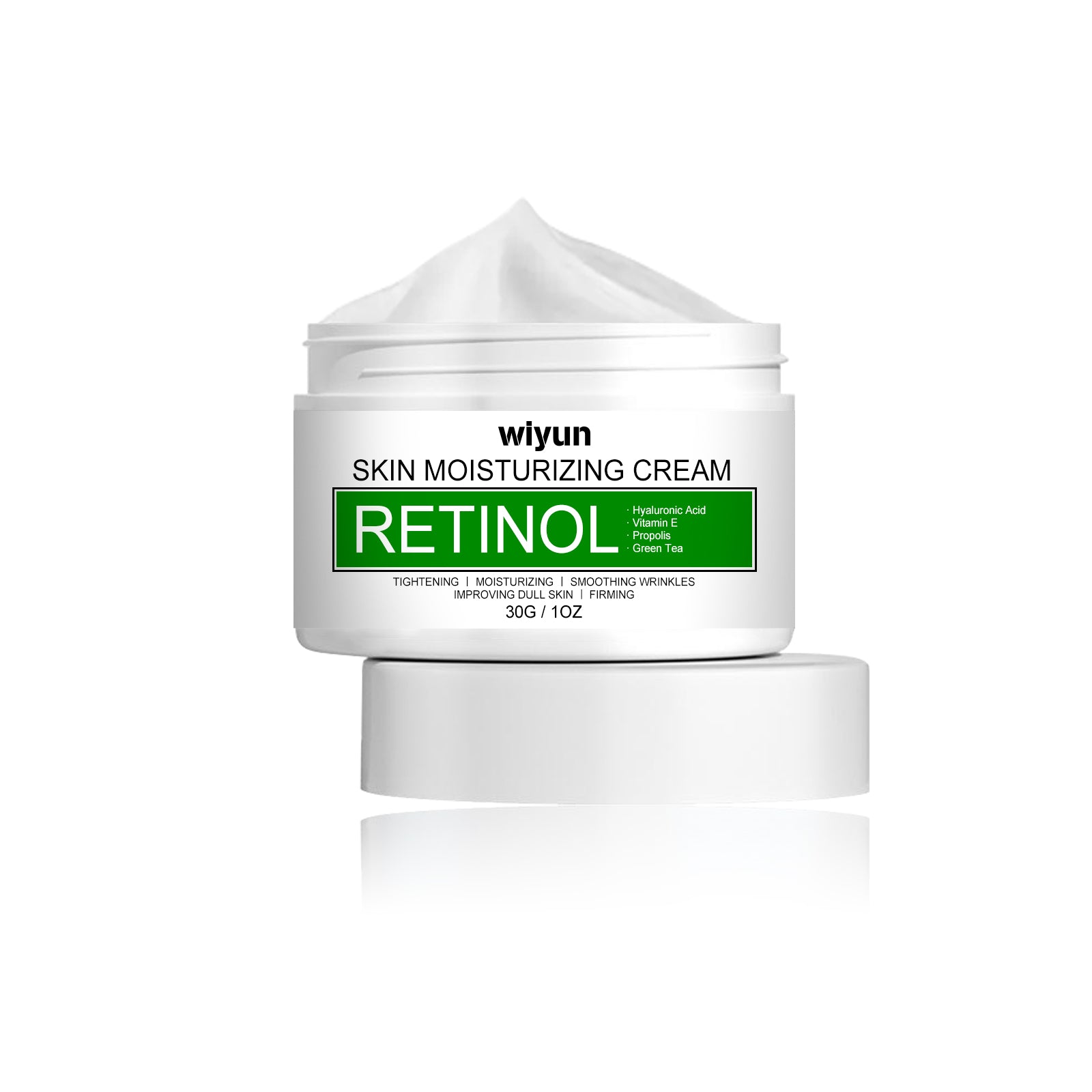 Bright White Retinol Moisturizer for Dull Skin, Anti-Aging, Hydrating, Brightening ,30g