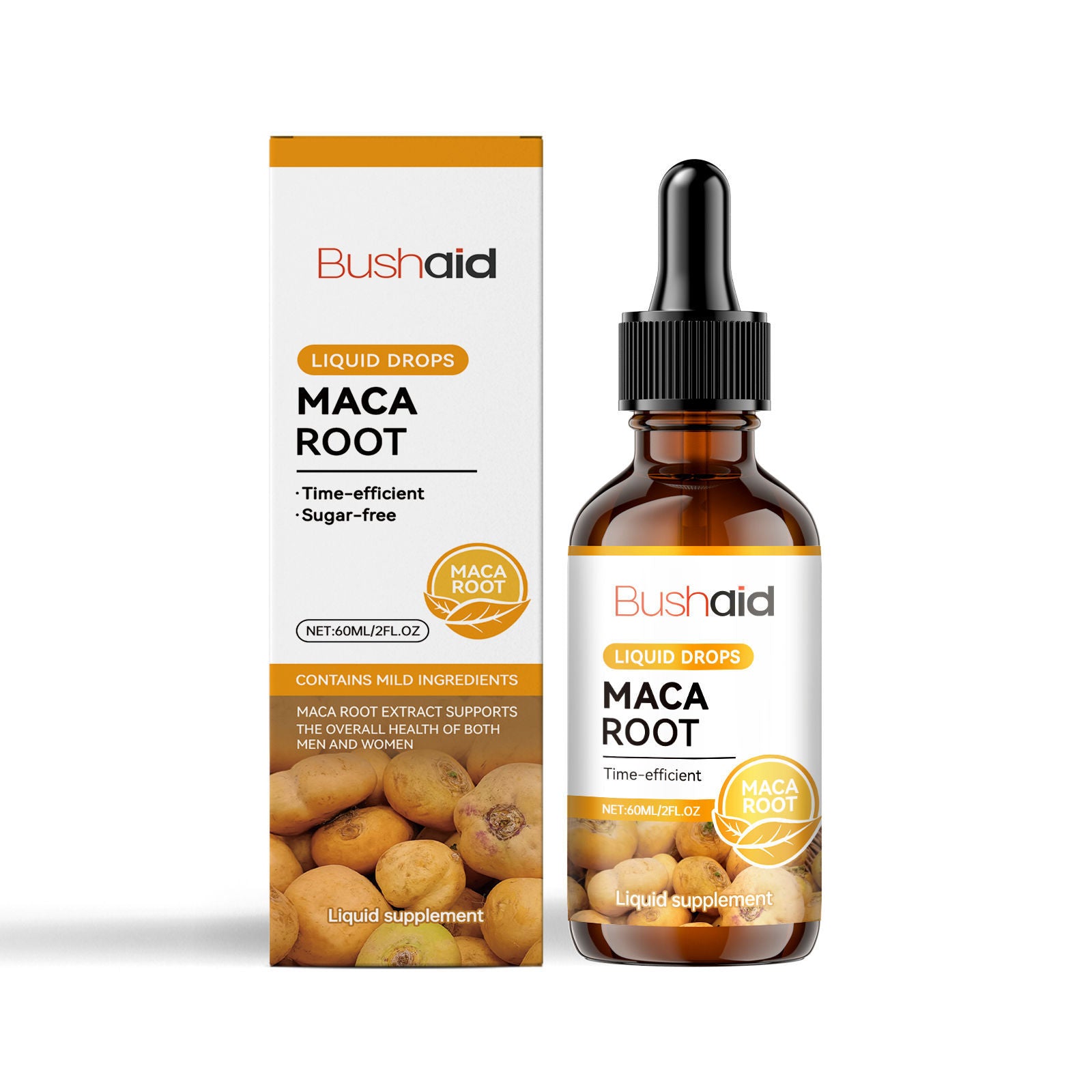 Boost Energy and Vitality with BushAid Maca Root Drops for Body Care ,60ml