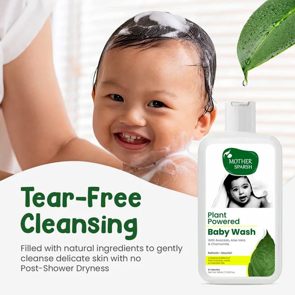 Mother Sparsh Gentle Cleansing Plant Powered Baby Wash 400 ml