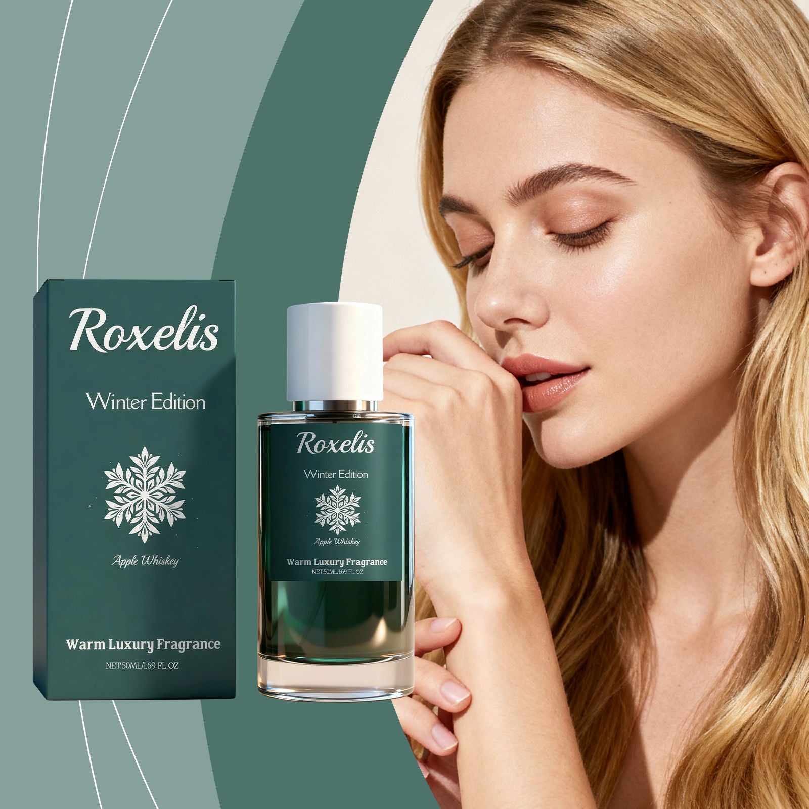 Apple Whisky Fragrance Series, Winter Warm Luxury, Long-Lasting, Fresh & Delicate Scent ,50ml
