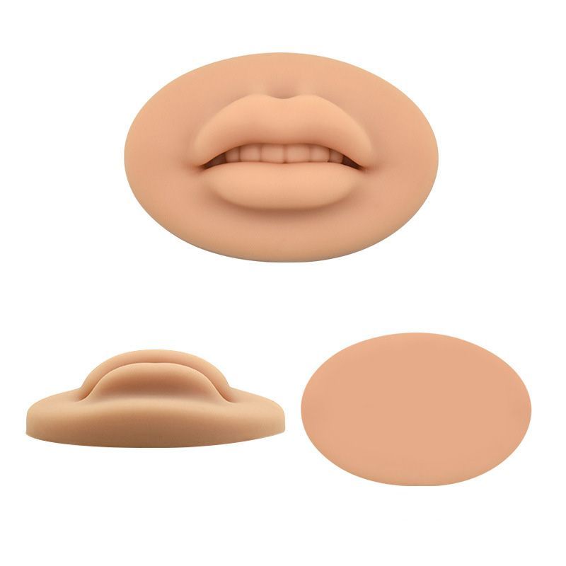 Open Mouth 3D Lip Best Practice Silicone Skin With Teeth Makeup Lip Mannequin