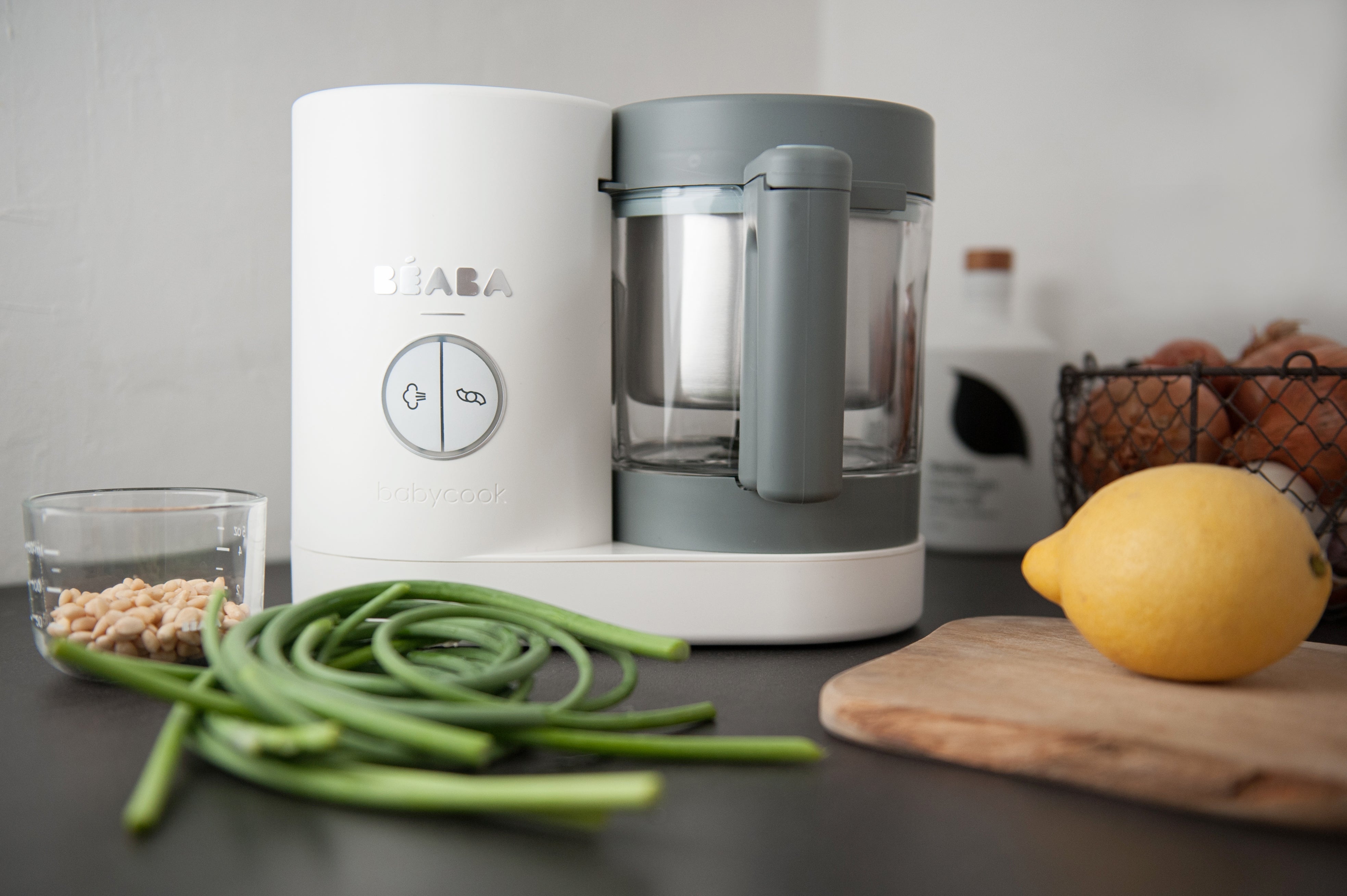 Béaba Babycook Neo 6-in-1 Baby Food Maker – Grey/White