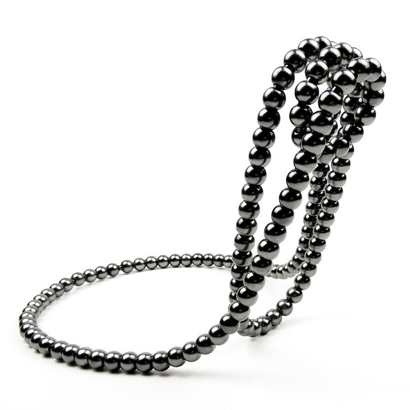 Pearl Necklace Shaped Floating Wine Bottle Holder Creative Metal Chain Wine Rack