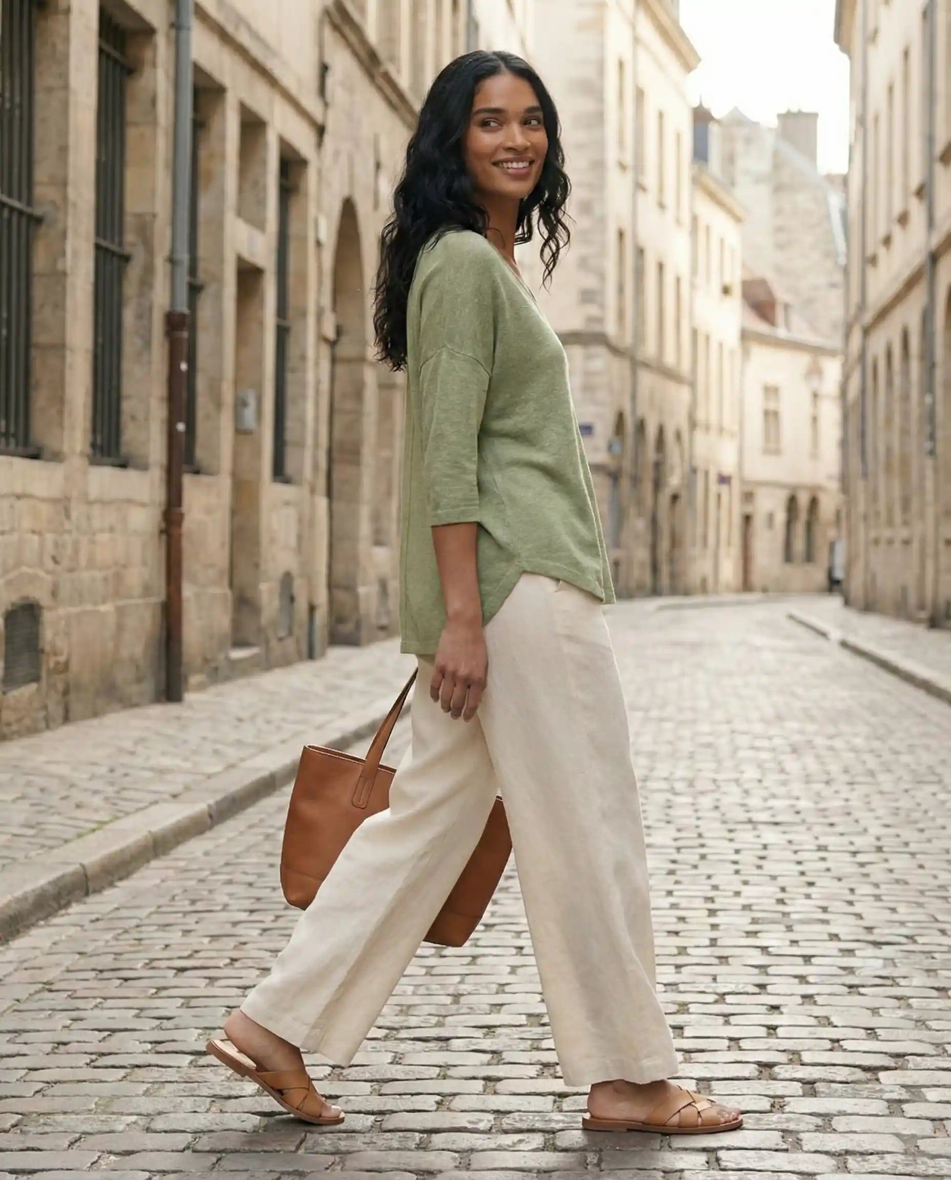 Anthropologie Green Top