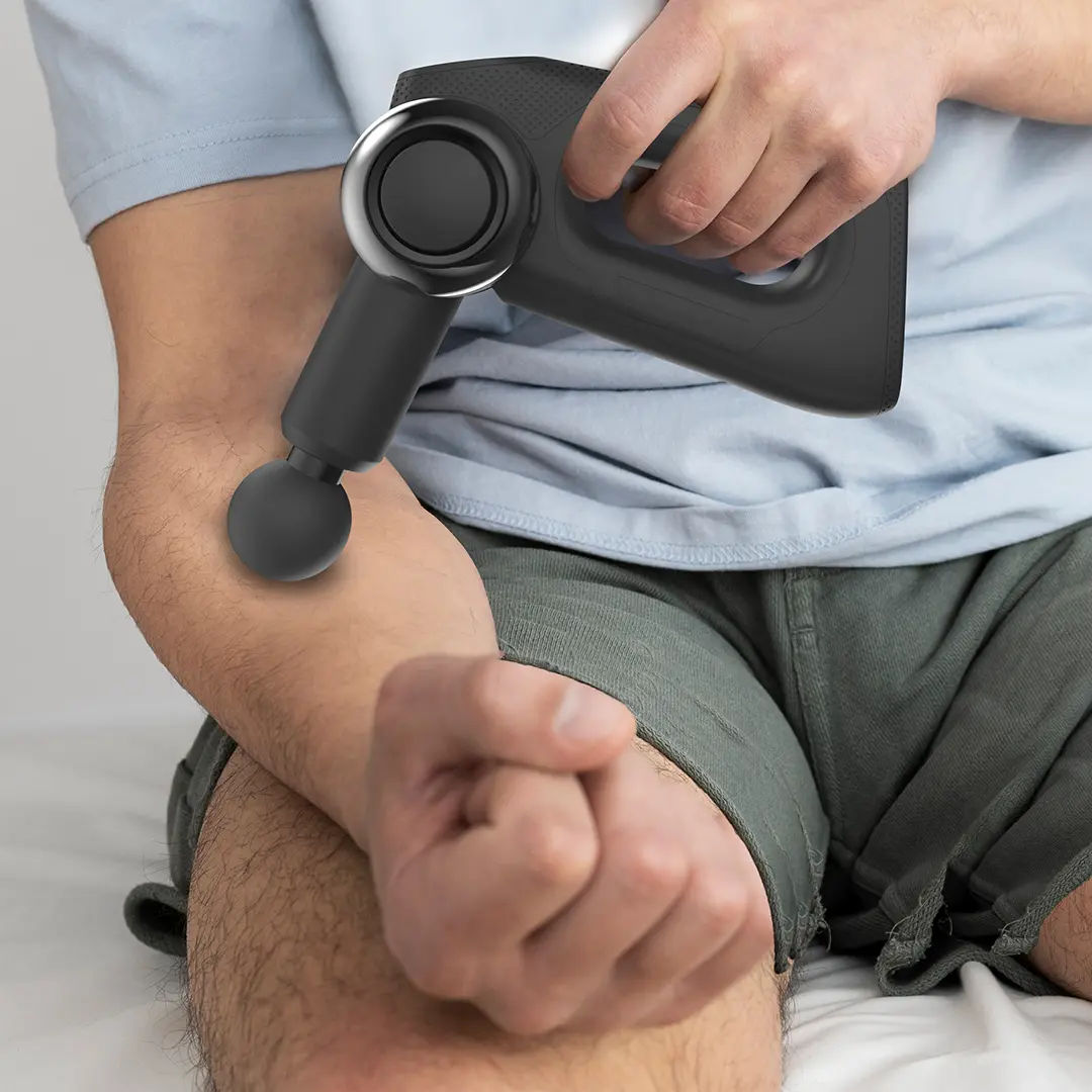 Powerology Full-Body Massage Gun, Black