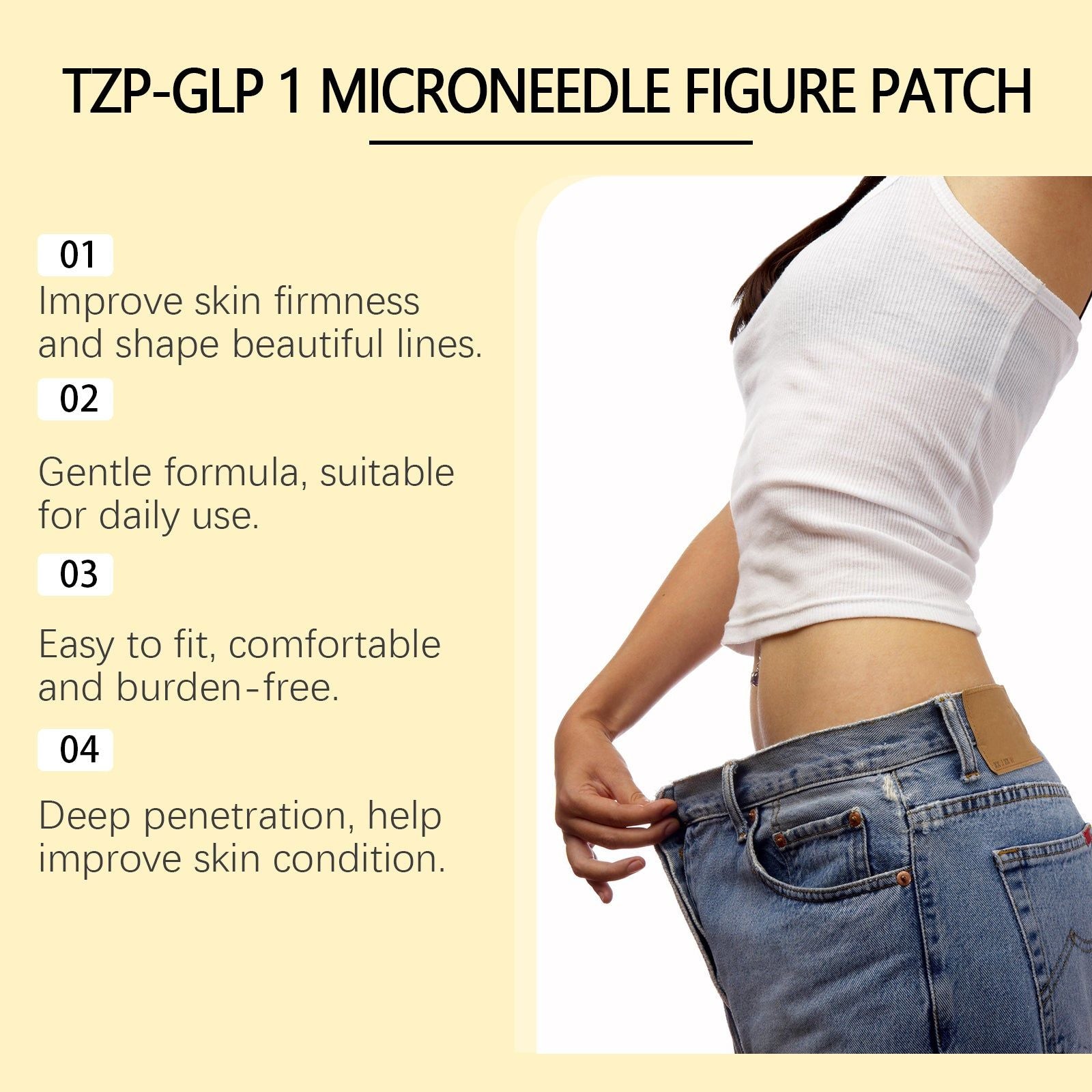 Body Care Patch, Daily Firming, Slimming, Skin Tightening, Lazy Person Friendly ,4pcs