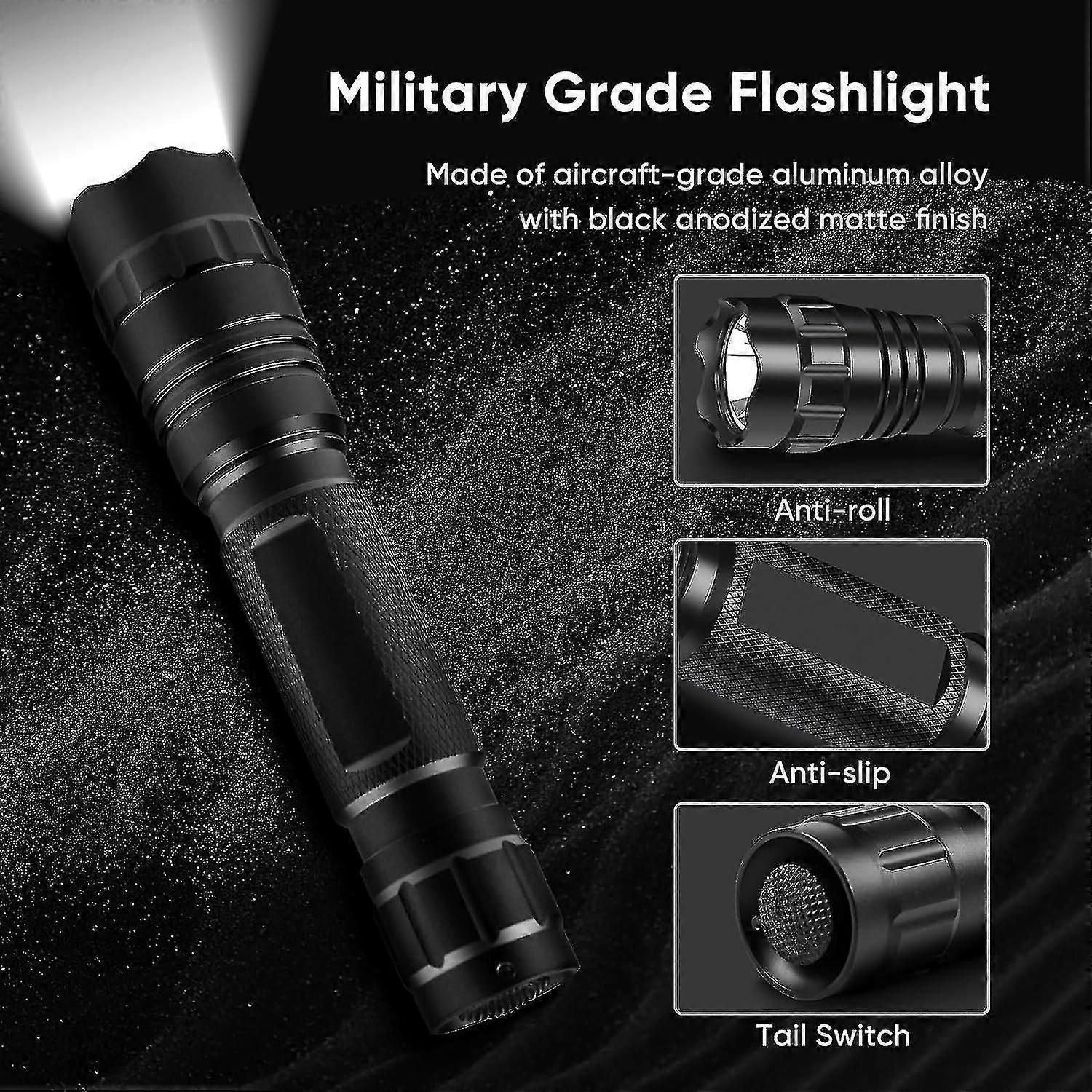 Wf-501b Tactical Hunting Torch - 1500 Lumen Waterproof Flashlight zxin