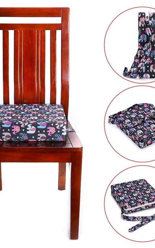Toddler Booster Cushion Baby Chair Pad Heightening Dining Chair Cushion Cartoon Seat Mat
