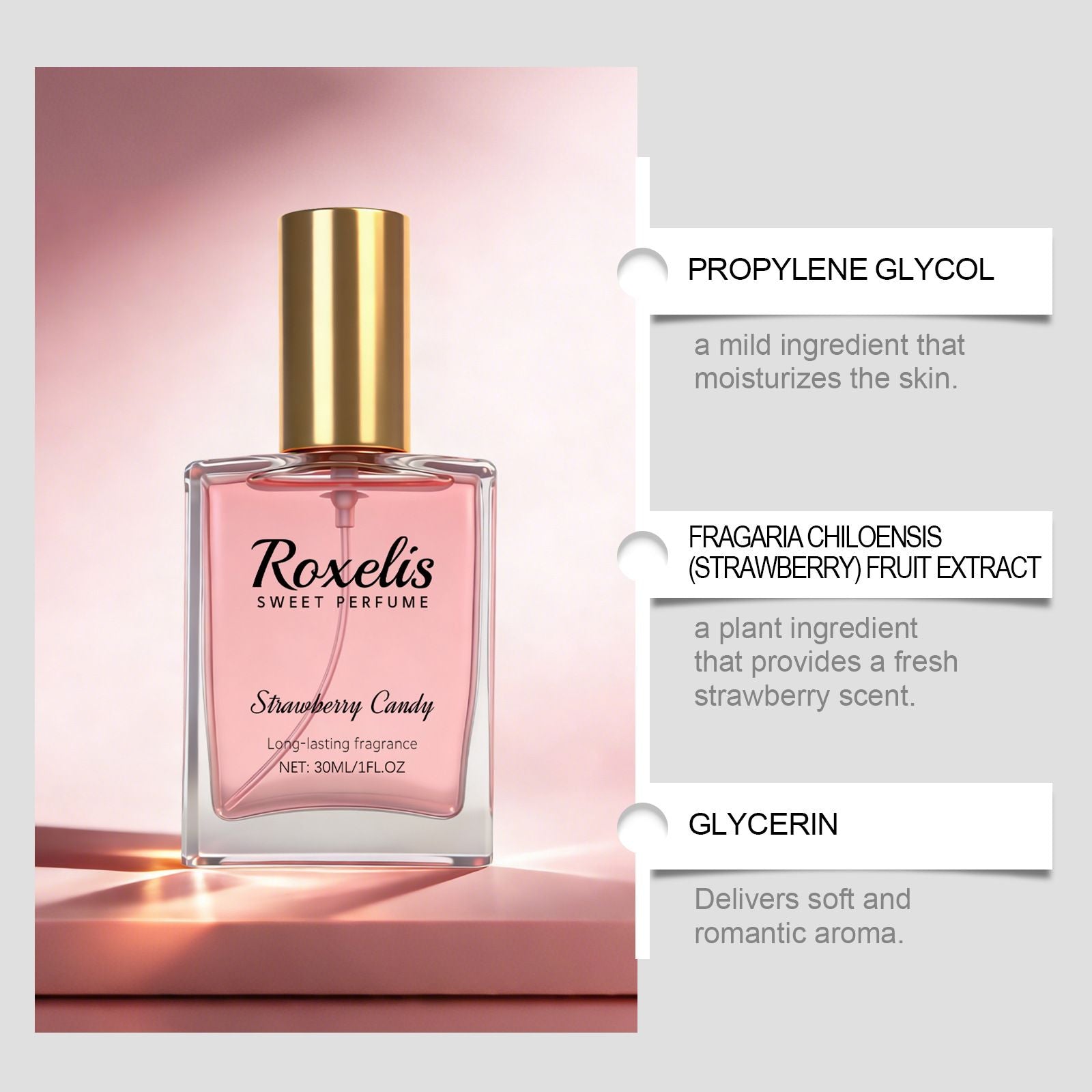 30ml Strawberry Perfume with Sweet and Fresh Fragrance