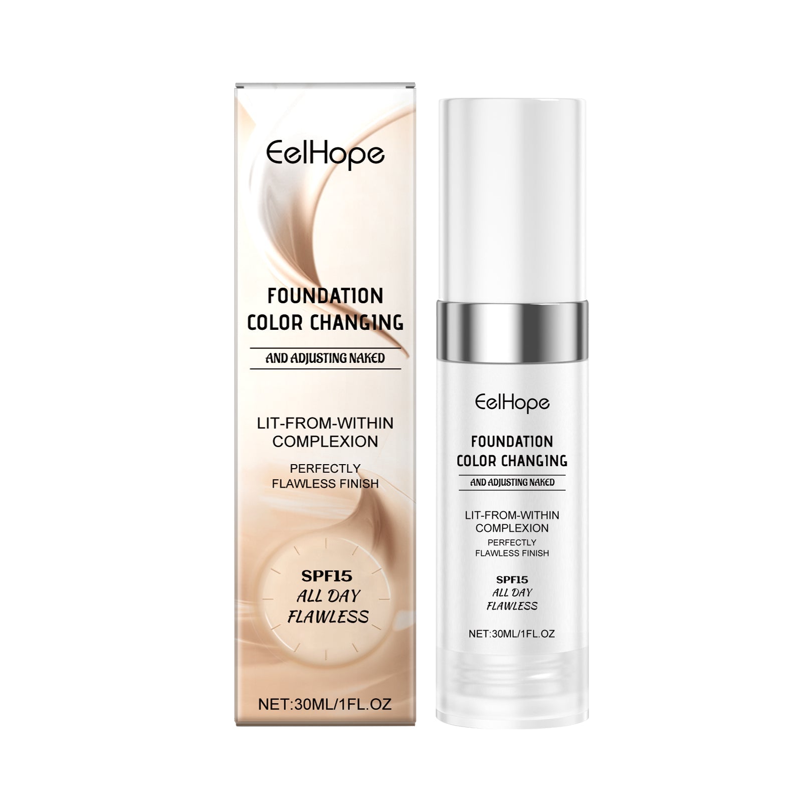 Concealer and Moisturizer, Long-Lasting Hydrating Foundation, Flawless Skin ,30ml