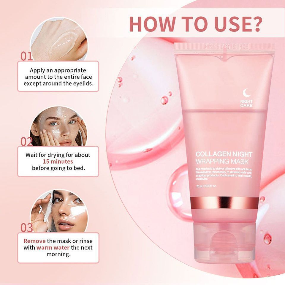 2PCS Collagen Night Wrapping Mask