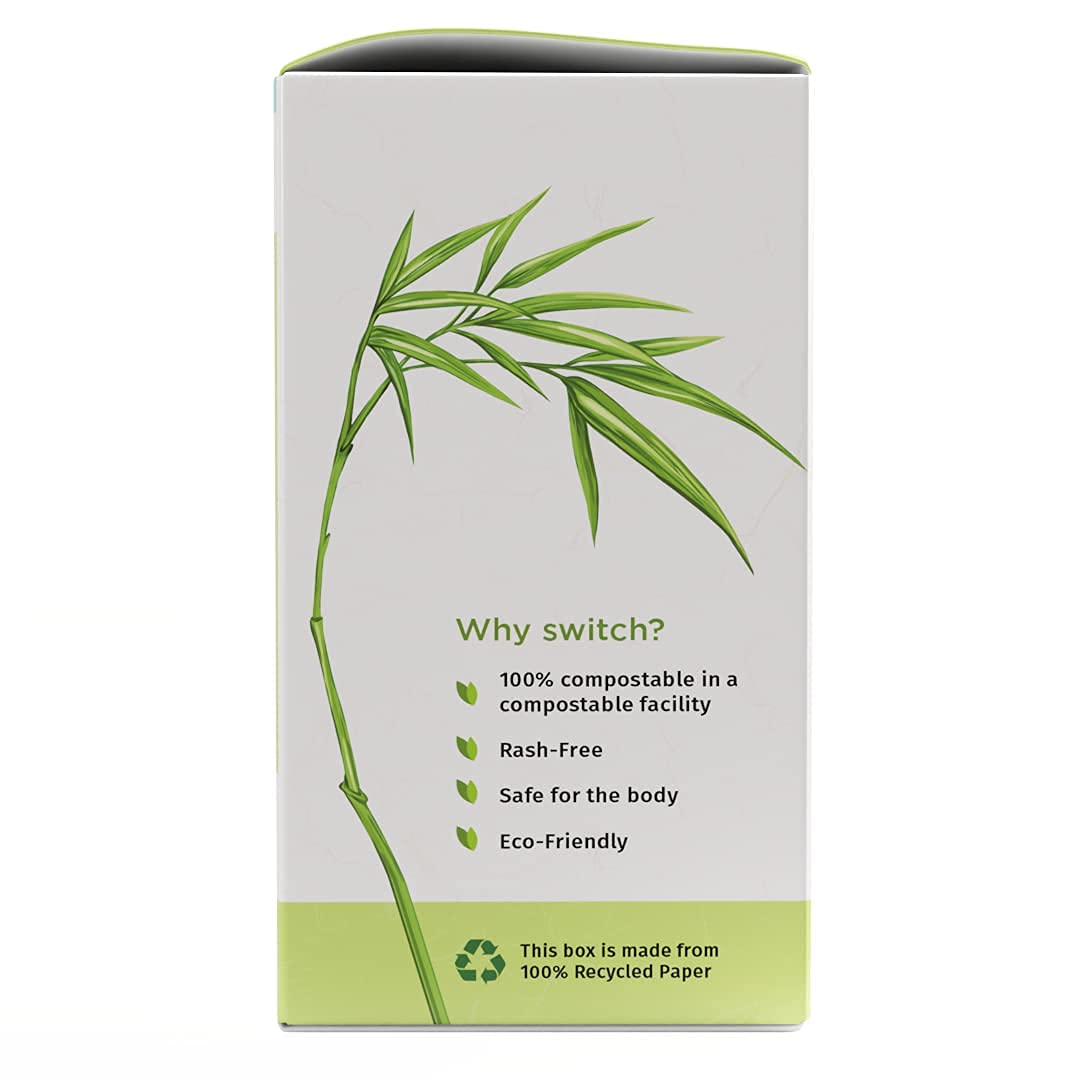 Pee Safe Biodegradable Sanitary Pads Overnight 10N