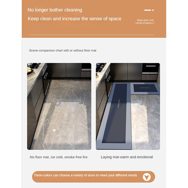 2 Pcs/Set Long Kitchen Waterproof Mats (50x180cm & 50x80cm) - Anti-Slip, Durable Floor Protector