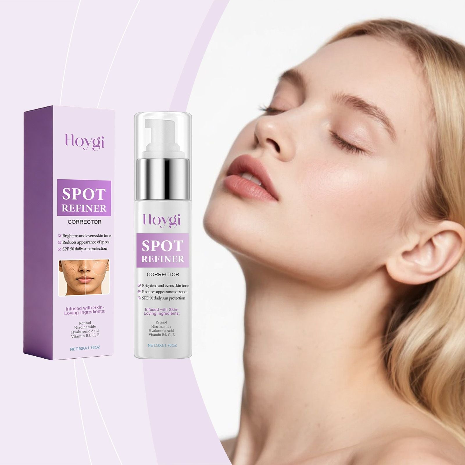 Hydrating Protective Face Lotion Lightweight Moisturizer 50g