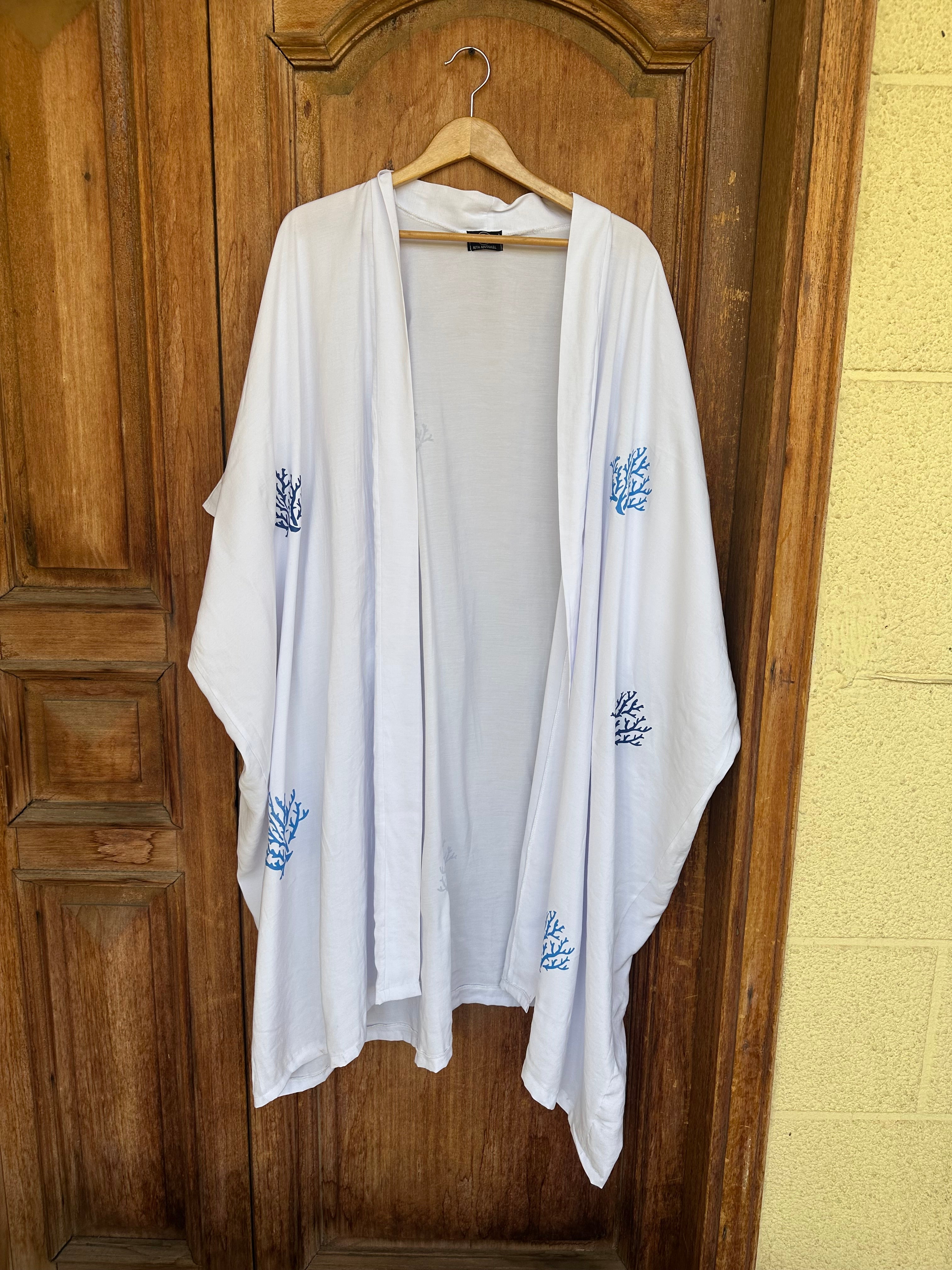 By Rita Raphael Coral Print Kaftan