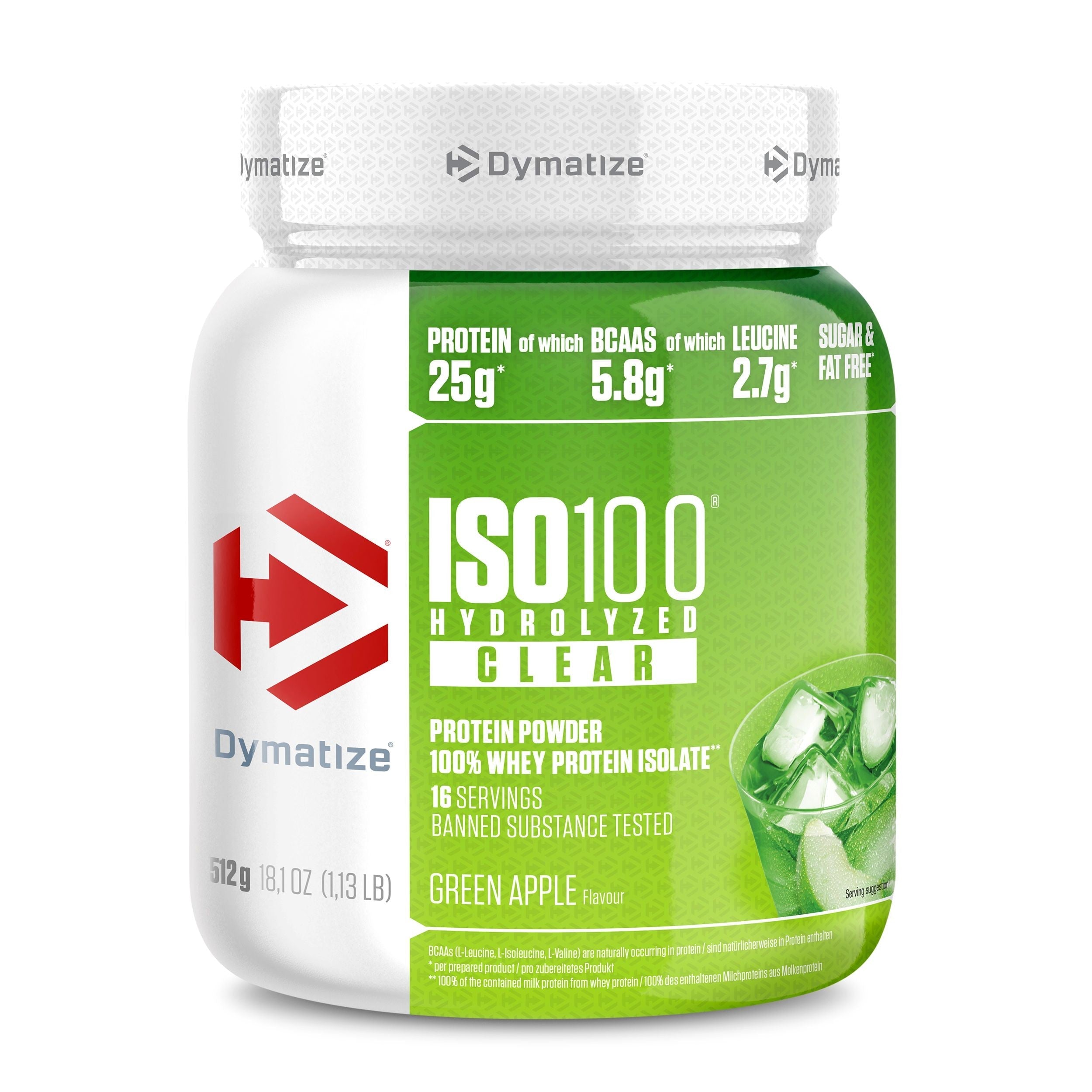 DYM ISO 100 CLEAR 1.16-LB GREEN APPLE