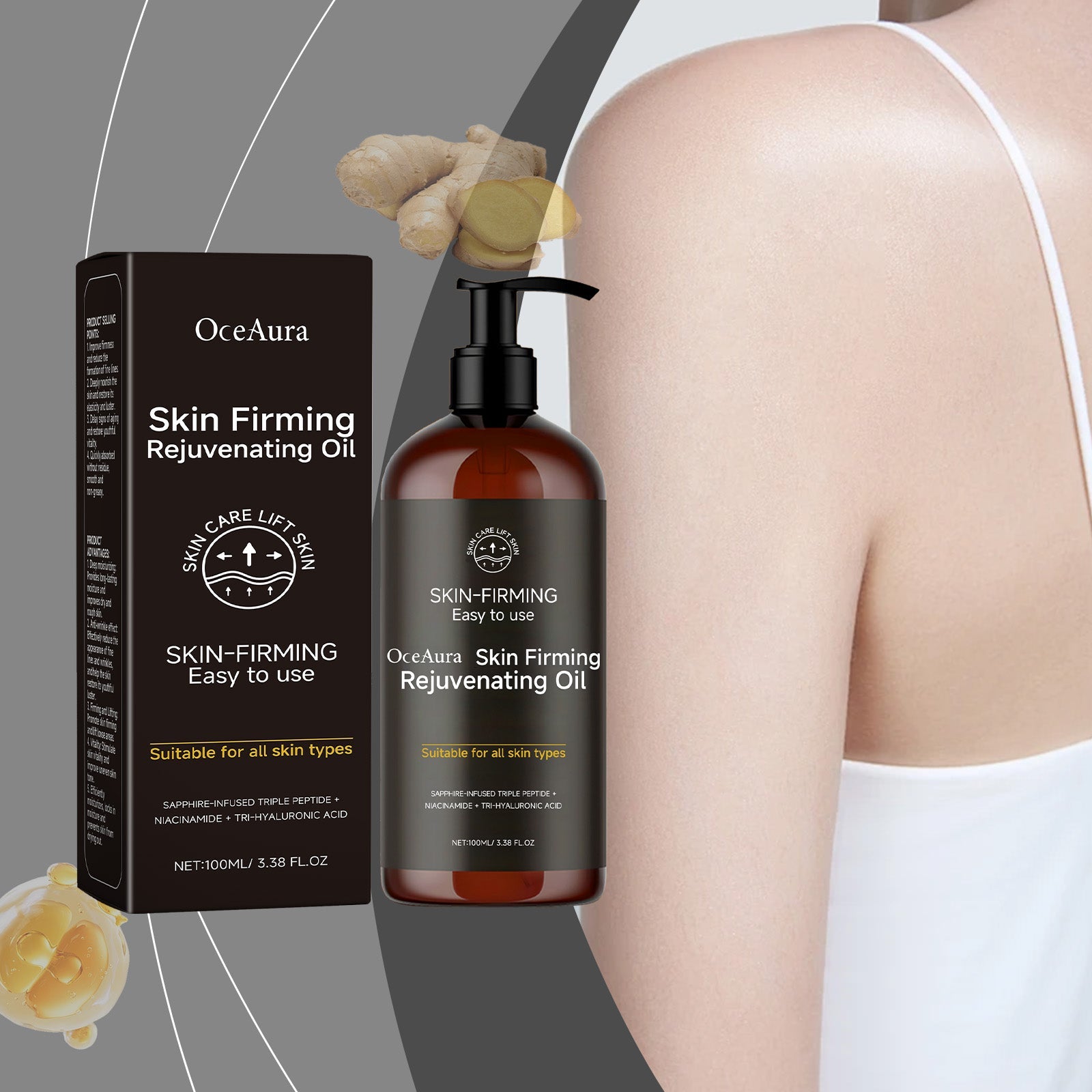 Body Care Essential Oil, Hydrates, Rejuvenates, Reduces Wrinkles, Daily Skin Repair ,100ml
