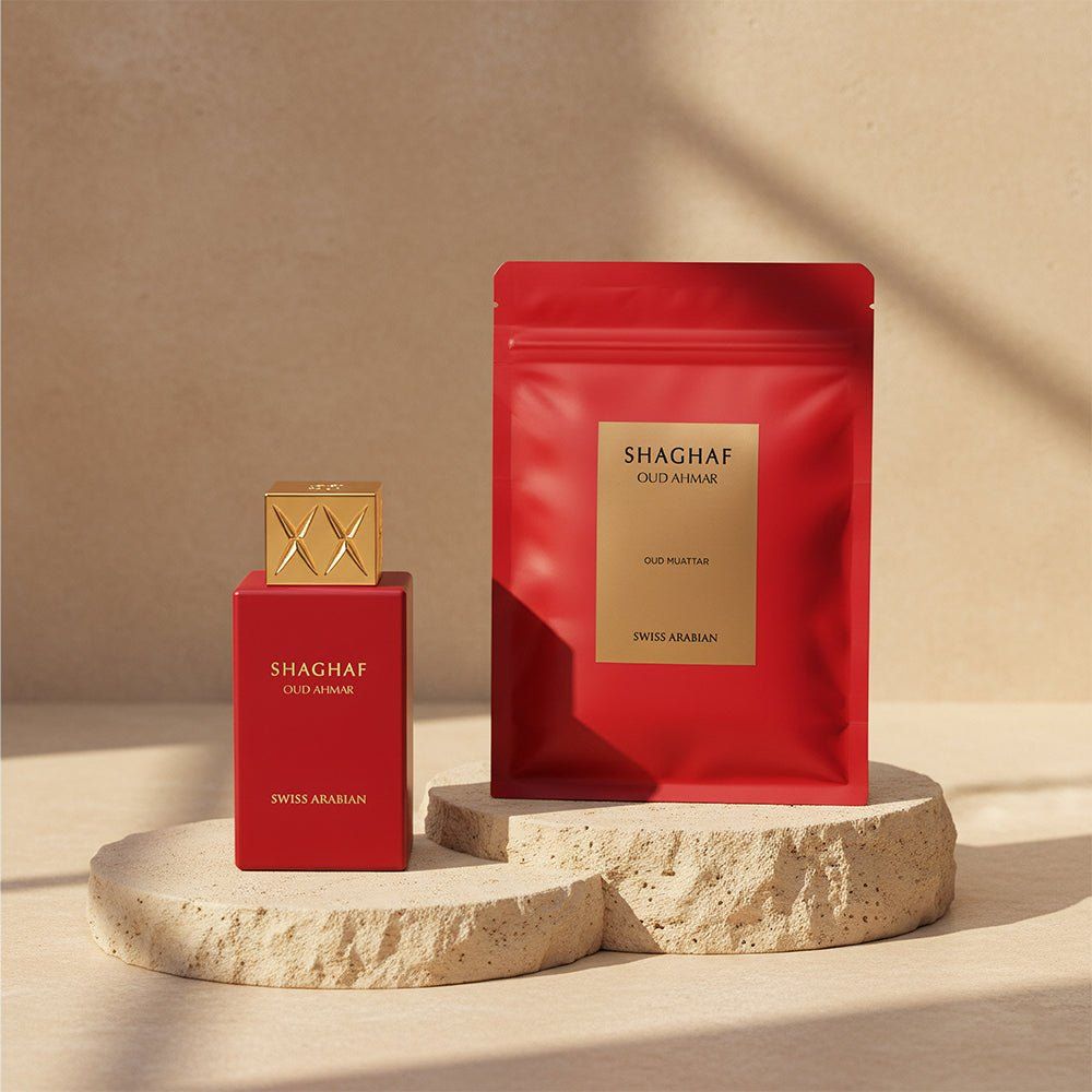 SHAGHAF AHMAR PERFUME + MUATTAR