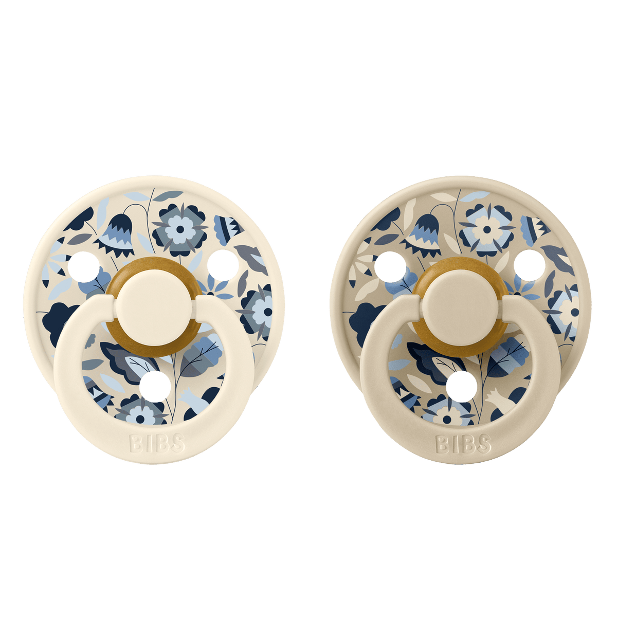 Bibs x Liberty 2 PACK Colour Bobo Latex Size 2 Ivory Mix