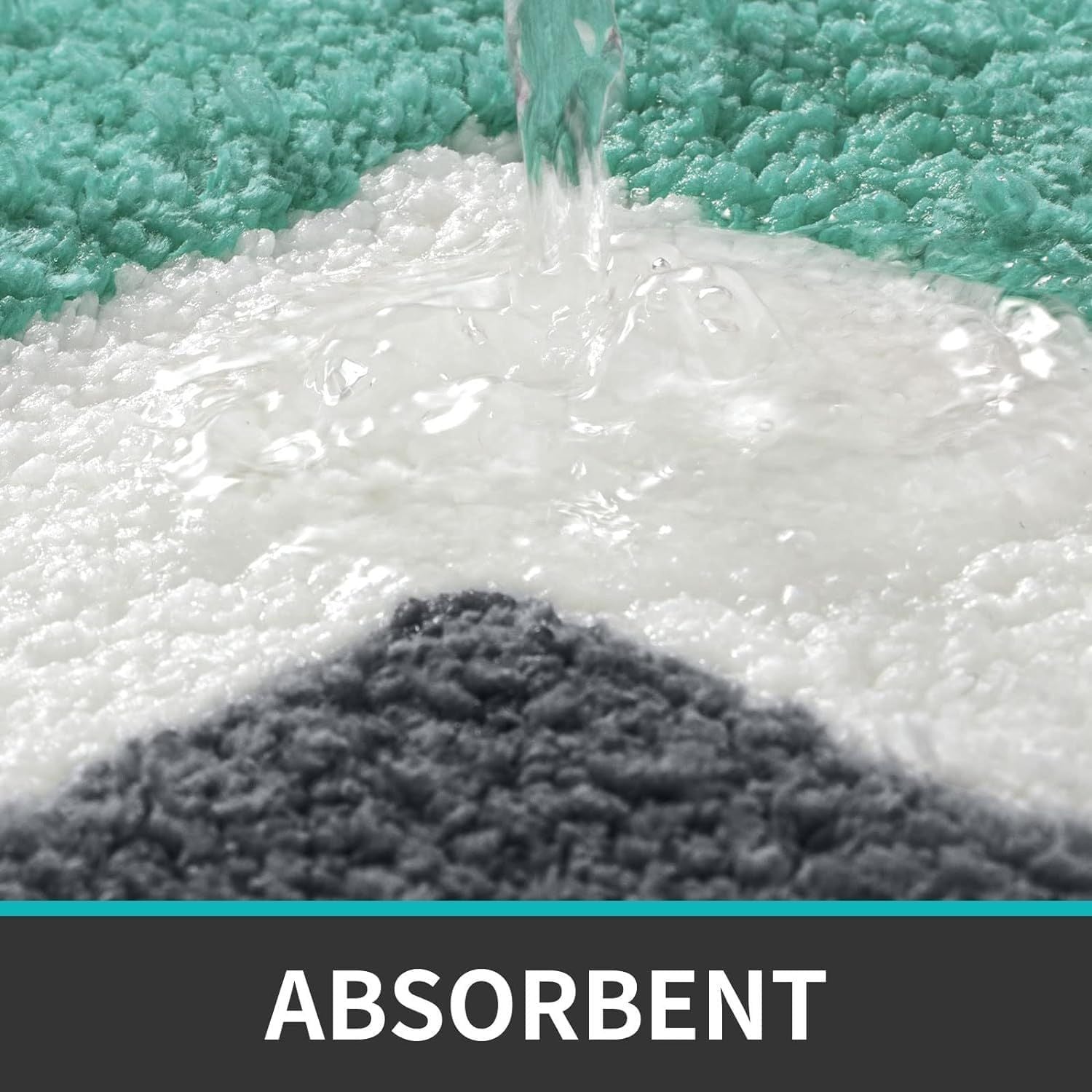 AIESY® Beautiful Luxury Washable Quick Dry Non Slip Bath Mat