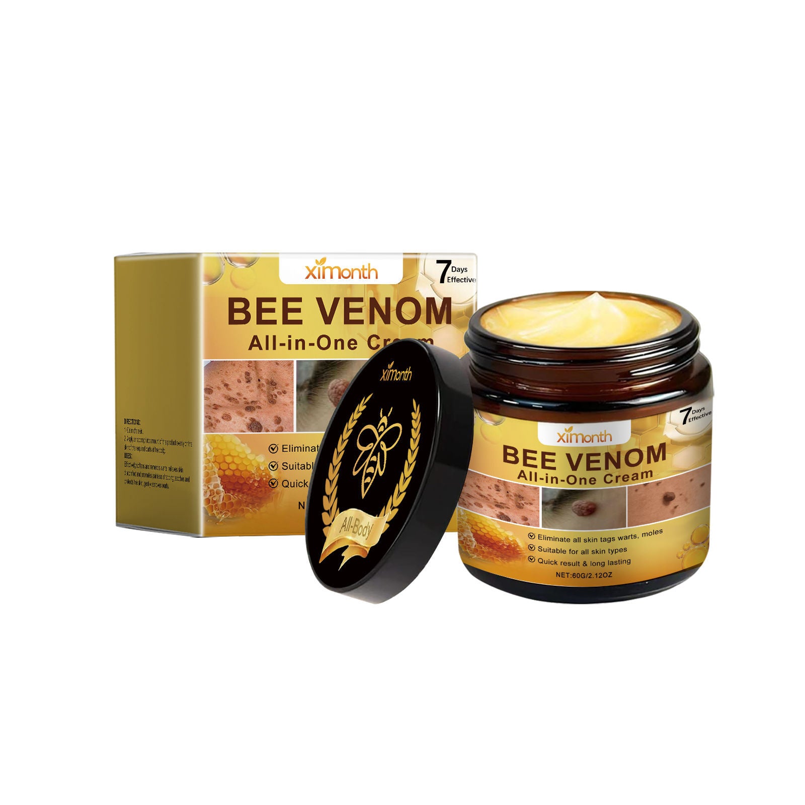 Bee Venom Skin Care Cream for Smooth, Clear, and Radiant Skin, Natural Beauty Solution ,60g
