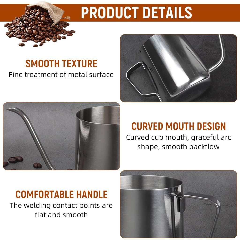 Pour Over Coffee Water Kettle 350ml Coffee Pot Gooseneck Kettle Hand Drip Kettle