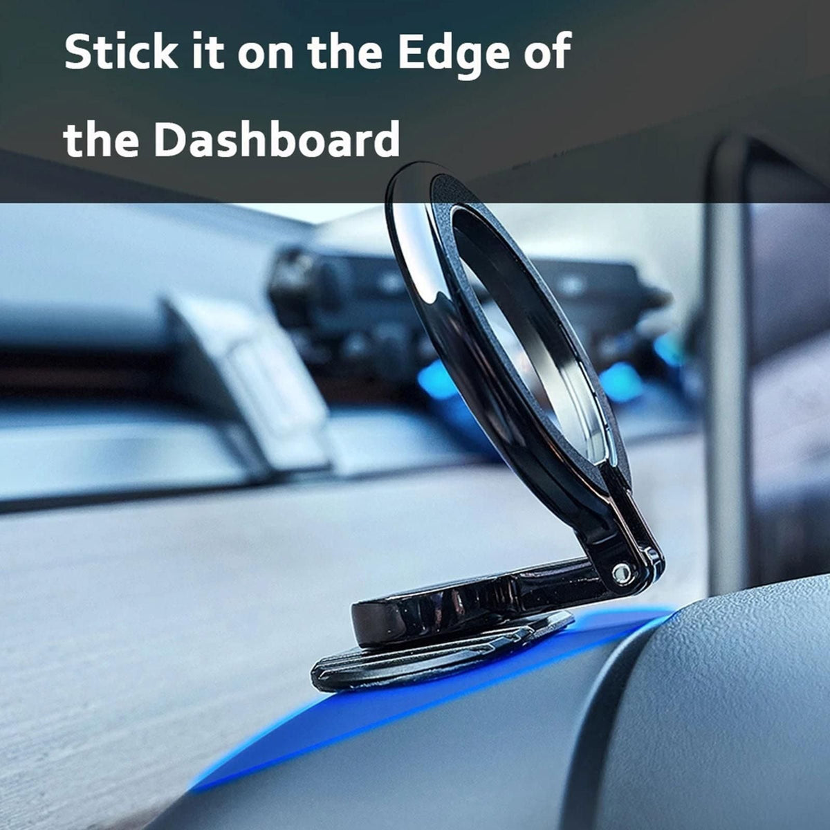 Magnetic Phone Holder Ring Folding Car Mount With 360 Degree Rotation