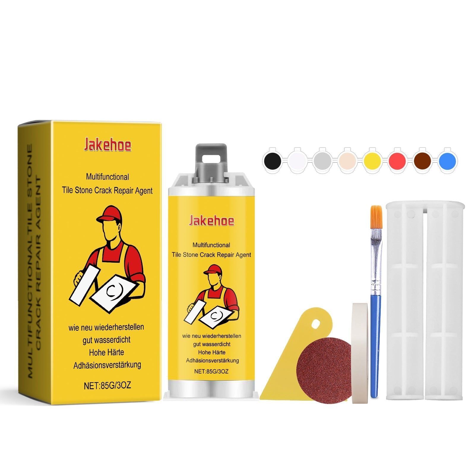 Fast Tile Mending Glue, Crack Repair Adhesive for Ceramic Marble, Durable & Easy to Use ,1set