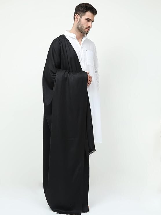 Men's Dhariwal Plain Woolen Handloom Lohi/Shawl (48" X 102")