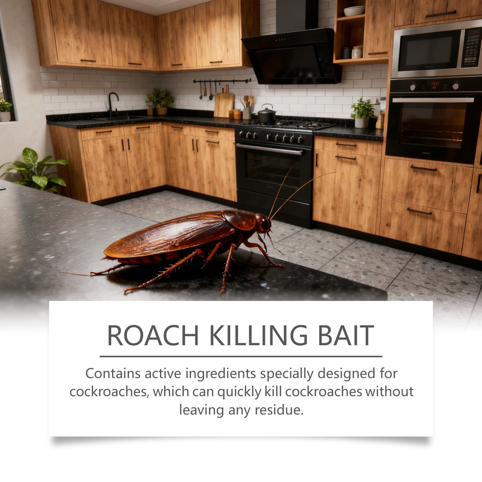 Xiao Qiang Bait House, Effective Cockroach Killer, Kitchen Pest Control, Easy to Use, Fast Results ,6pcs