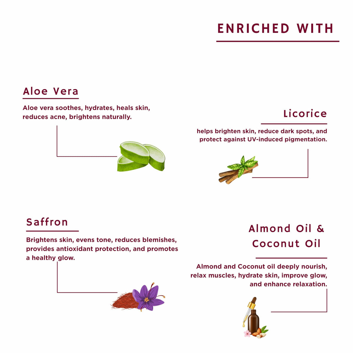 Trustmeds Ayurvedic Body Massage Oil with Saffron & Aloe Vera