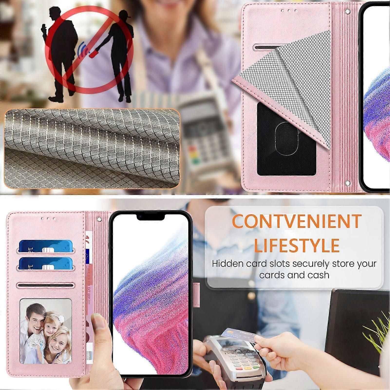 Pu Leather Wallet-Style Phone Cover Compatible With Iphone 15