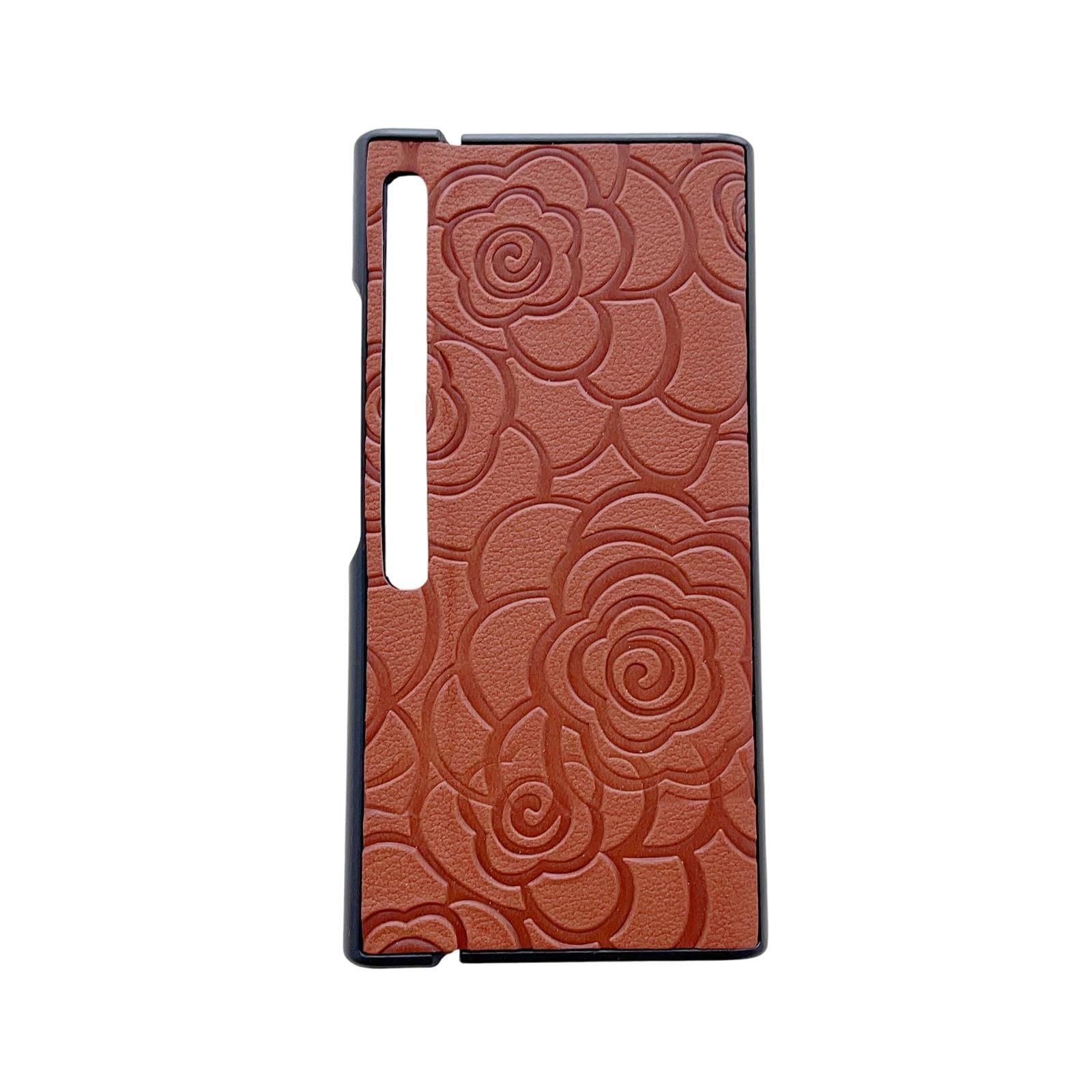 Camellia Pattern PU Case For Huawei Mate Xs 2
