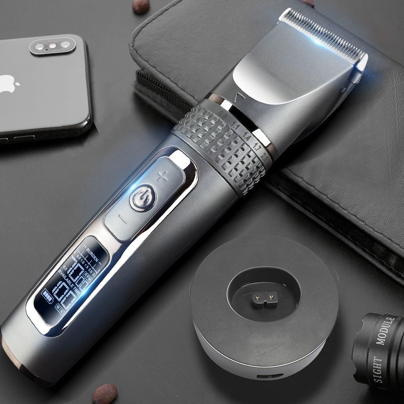Portable Cordless Waterproof Hair Clippers Mute 5 gear Adjustable Speed For Barbers