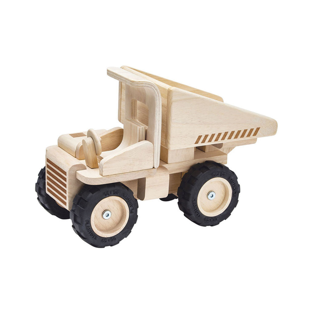 شاحنة قلابة من PlanToys — لعبة مركبة خشبية