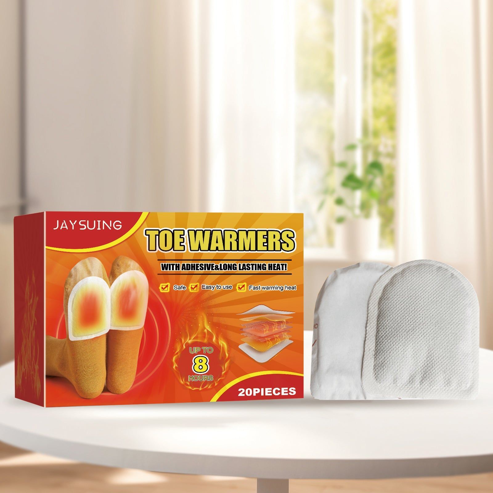 Stay Warm All Winter with Disposable Heated Foot Patches, Ultimate Foot Care Solution ,20pieces