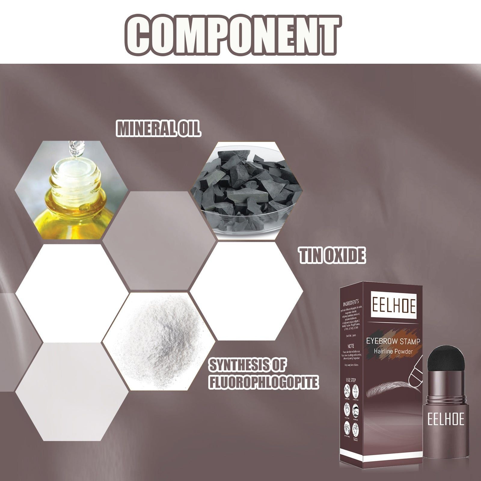 Brow Print Mold, Waterproof Eyebrow Powder, Easy Eyebrow Filling, Natural Look ,1set