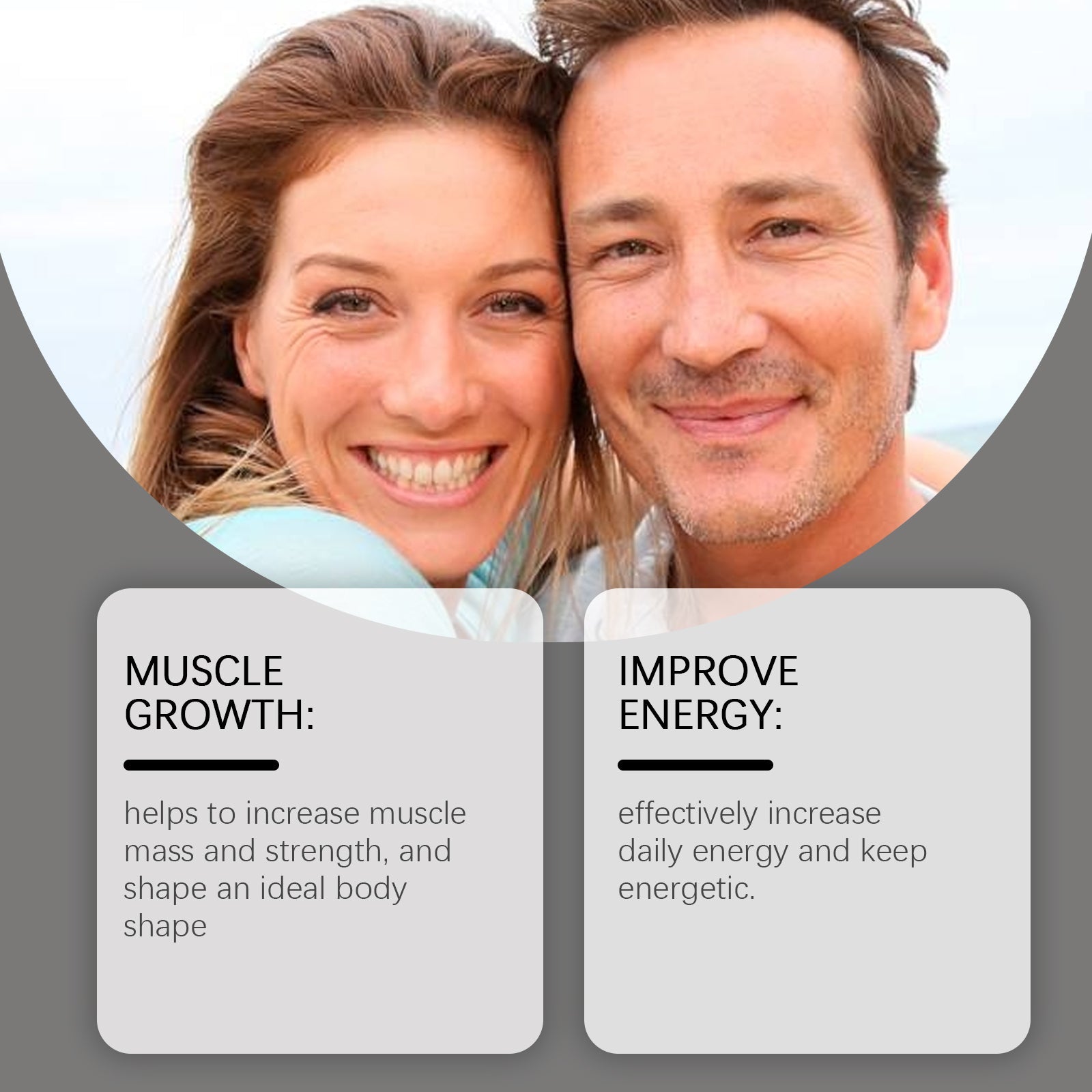 Boost Male Care, Muscle & Vitality Capsules, Natural Body Maintenance, Energy Support ,60pcs
