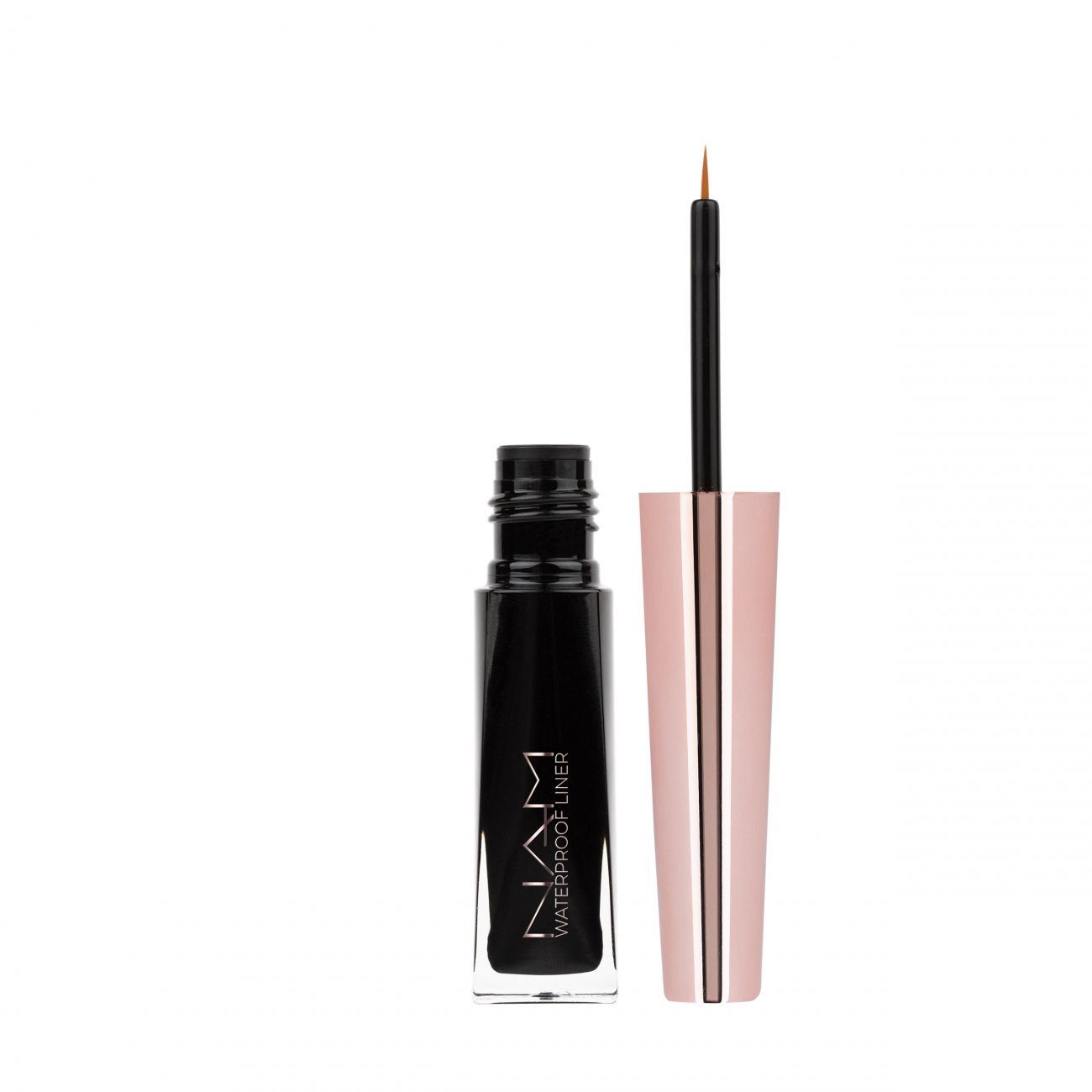 NAM Waterproof Liner, Ultra-Black Vegan Brush & Pen Eyeliner