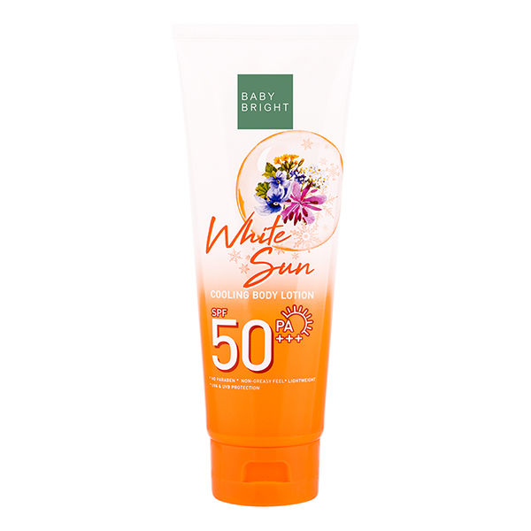 وايت صن كولينج بودي لوشن SPF50 PA+++ 160 مل بيبي برايت (ب)