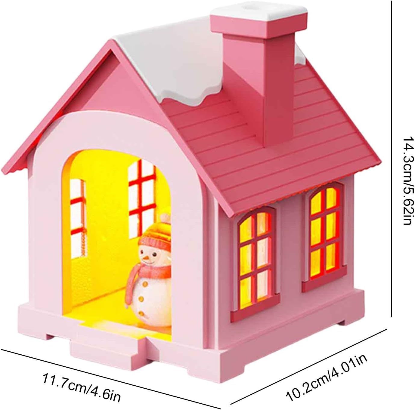 Cool Mist Humidifiers Air Humidifier House Shape Air Desktop Cool Mist Humidifier Night Light