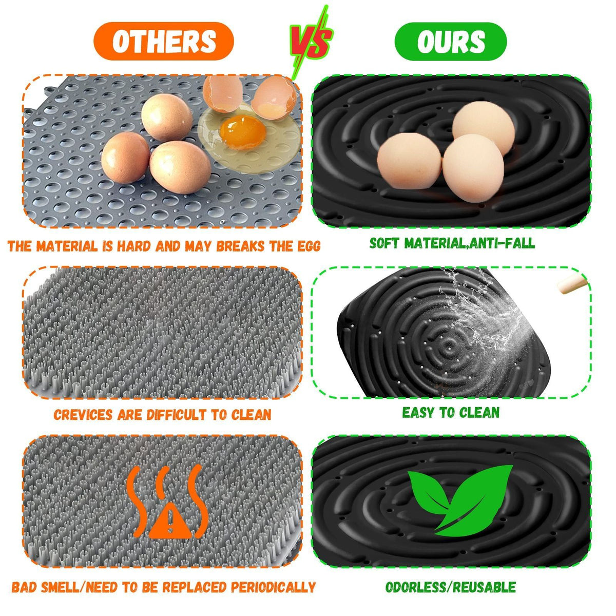 4 Pack Chicken Nesting Pads for Chicken Coop Washable Nesting Box Pads for Laying Eggs